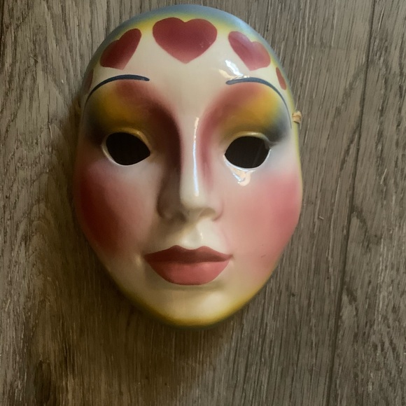 Vintage About Face glass mask made in San Francisco - Picture 1 of 4